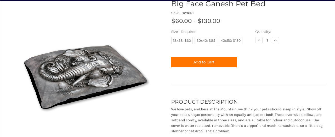 Ganesh pet bed